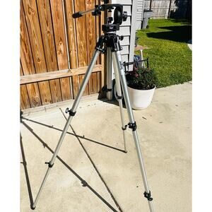 Manfrotto Bogen 3001 Pro Photo Camera Tripod Aluminum Legs 3126 Fluid Head Italy